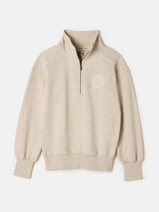 Joules Racquet Cotton Marl Half Zip Sweatshirt