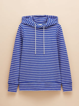 Joules Marlston Blue Striped Slim Fit Hoodie
