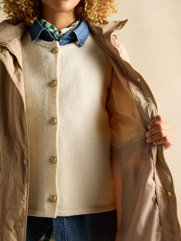 Joules Waterproof Hensley Coat with Packable Hood