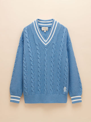 Joules Dibbly Cotton Cable Knit Cricket Jumper