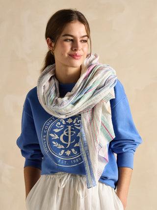Joules Orla Lightweight Cotton Scarf