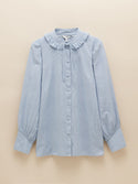 Joules Harper Check Cotton Tie Blouse