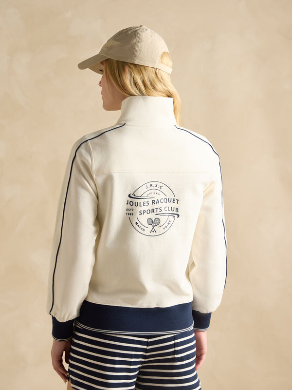 Joules Zip Through Cotton Jersey Track Jacket