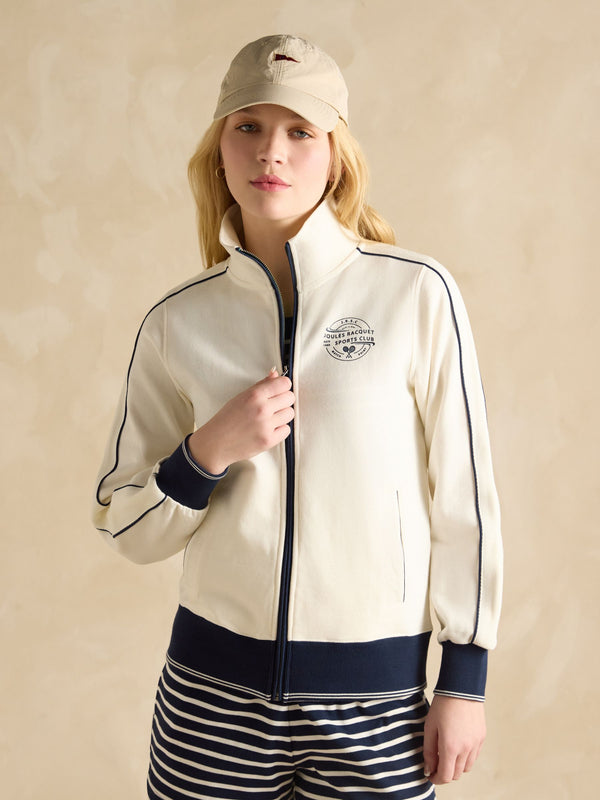 Joules Zip Through Cotton Jersey Track Jacket