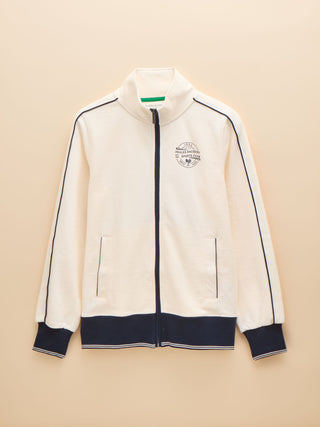 Joules Zip Through Cotton Jersey Track Jacket