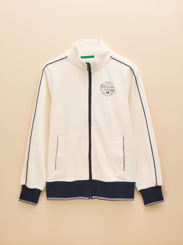 Joules Zip Through Cotton Jersey Track Jacket