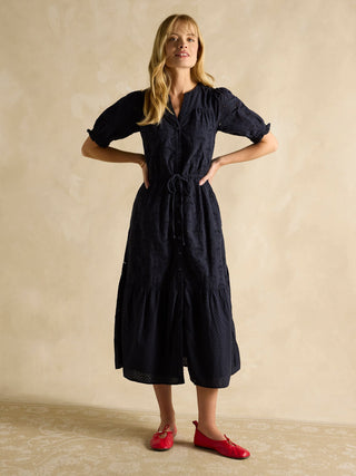 Joules Juliana Broderie Midi Dress