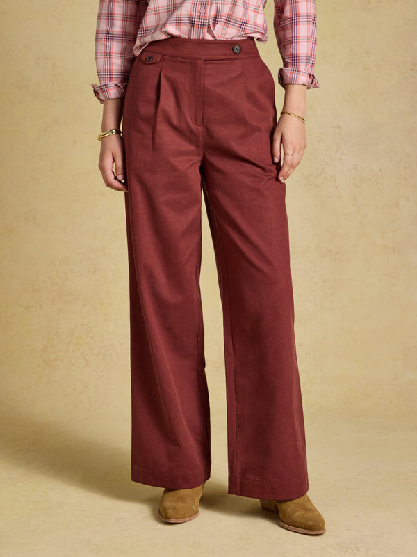 Joules Smart Wide Leg Trouser