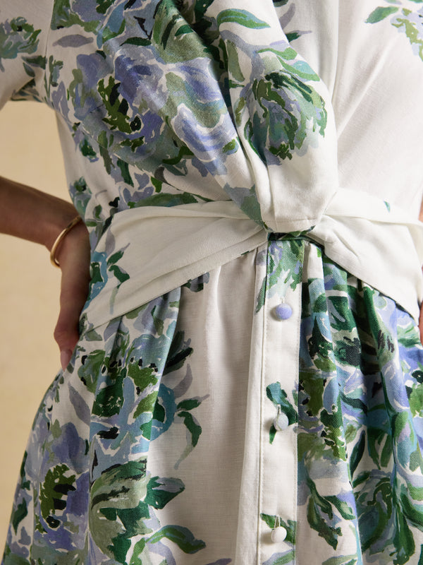 Joules Marina Linen Blend Dress