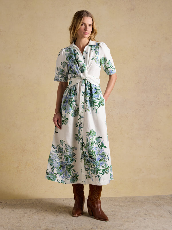 Joules Marina Linen Blend Dress