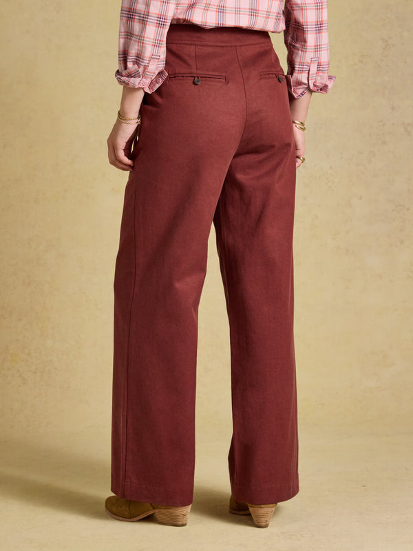 Joules Smart Wide Leg Trouser