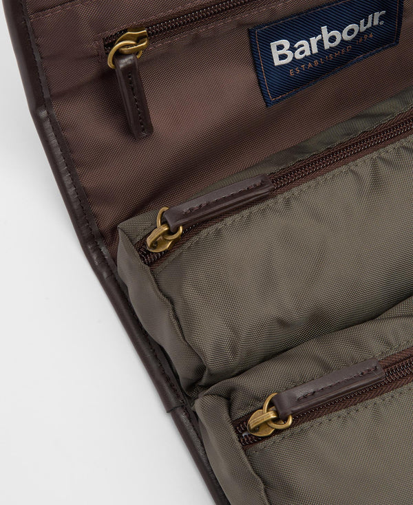 Barbour Wax Hanging Washbag
