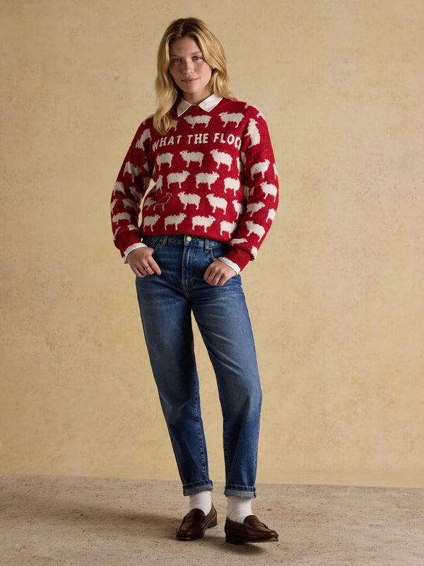Joules What The Flock Christmas Jumper