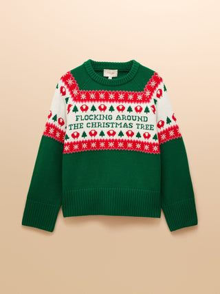 Joules Flocking Around Christmas Jumper