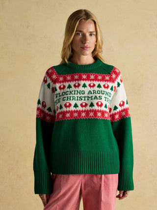 Joules Flocking Around Christmas Jumper