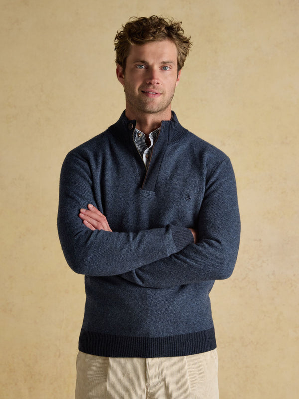 Joules Highland 1/4 Zip Button Jumper