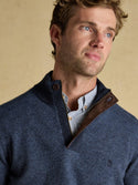 Joules Highland 1/4 Zip Button Jumper