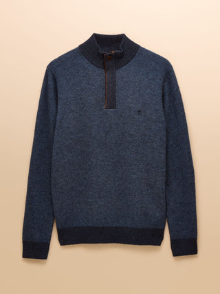 Joules Highland 1/4 Zip Button Jumper