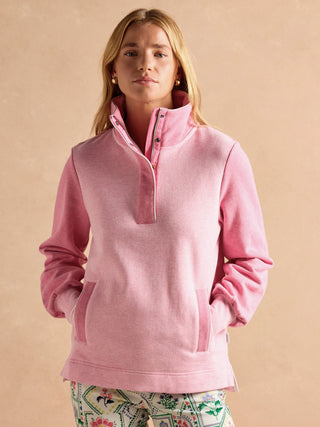 Joules Burnham Funnel Neck Quarter Zip Sweatshirt