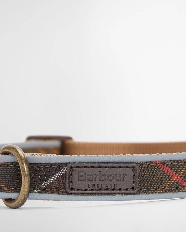 Barbour Reflective Tartan Dog Collar