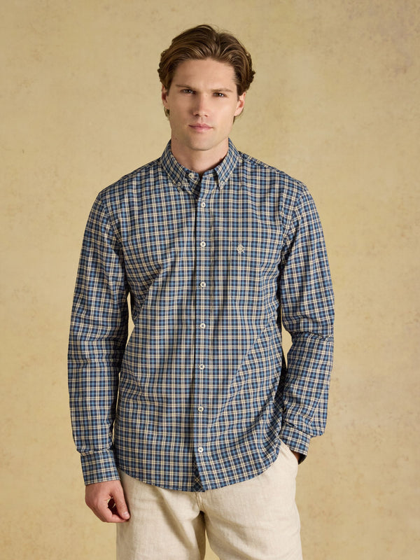 Joules Poplin Check Classic Fit Shirt