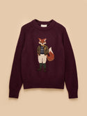 Joules Jonty Fox Cotton Rich Crew Neck Jumper
