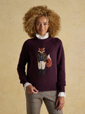 Joules Jonty Fox Cotton Rich Crew Neck Jumper