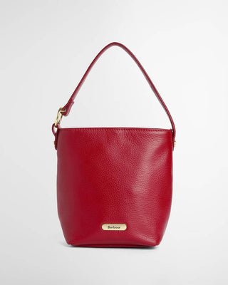 Barbour Cedar Mini Leather Bucket Bag