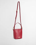 Barbour Cedar Mini Leather Bucket Bag