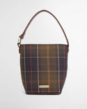 Barbour Cedar Mini Leather Bucket Bag