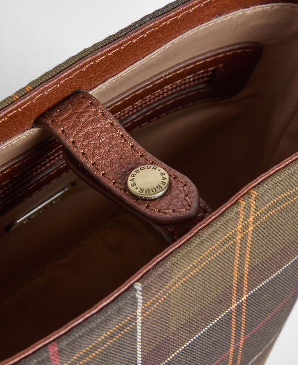 Barbour Cedar Mini Leather Bucket Bag
