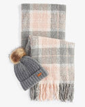 Barbour Saltburn Beanie and Scarf Gift Set