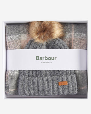 Barbour Saltburn Beanie and Scarf Gift Set