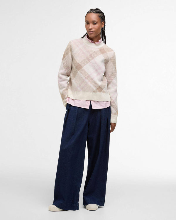 Barbour Sara Tartan Knit Jumper