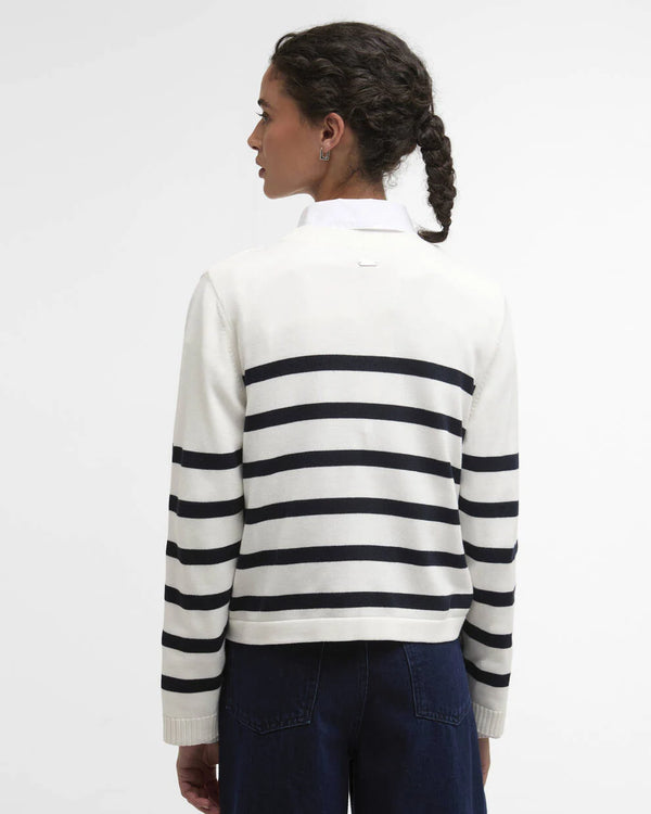 Barbour Fern Striped Crew Neck Jumper