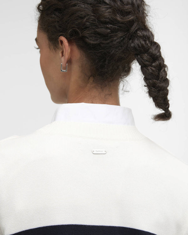 Barbour Fern Striped Crew Neck Jumper