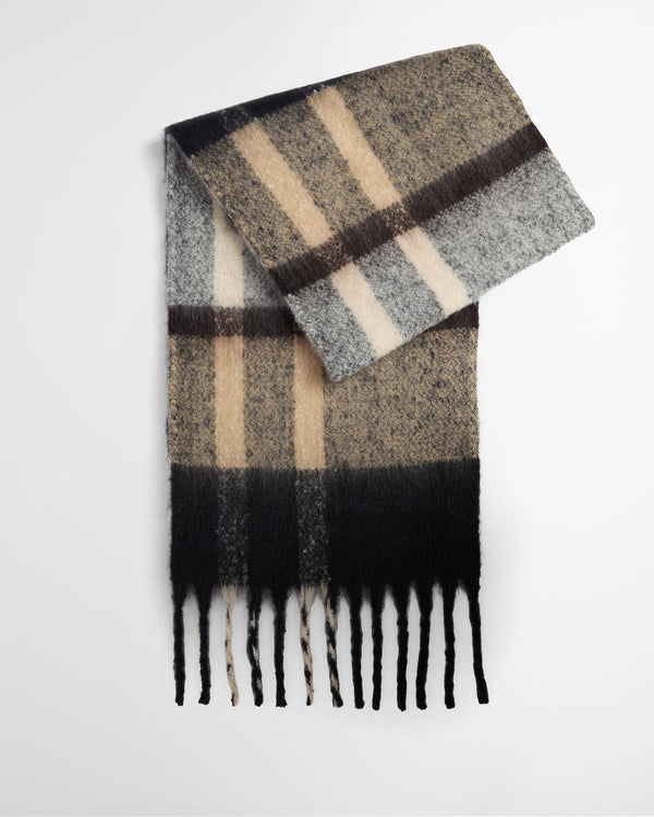Barbour Isla Boucle Tartan Scarf