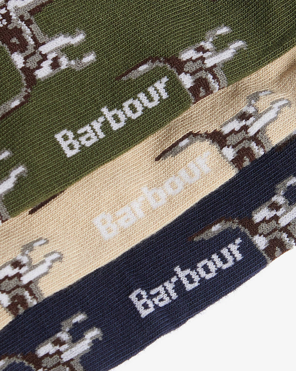 Barbour 3Pk Socks