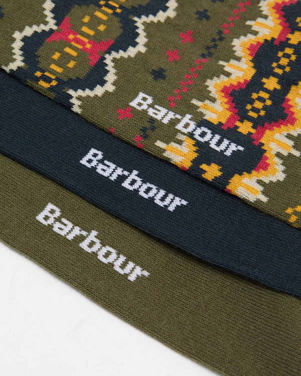 Barbour 3Pk Socks