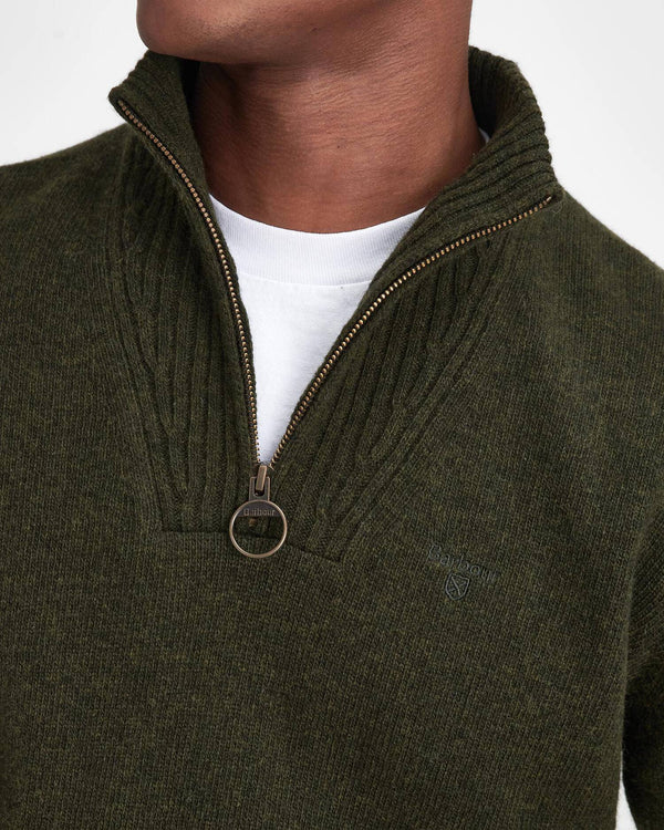 Barbour Essential Lambswool Half Zip Jumper