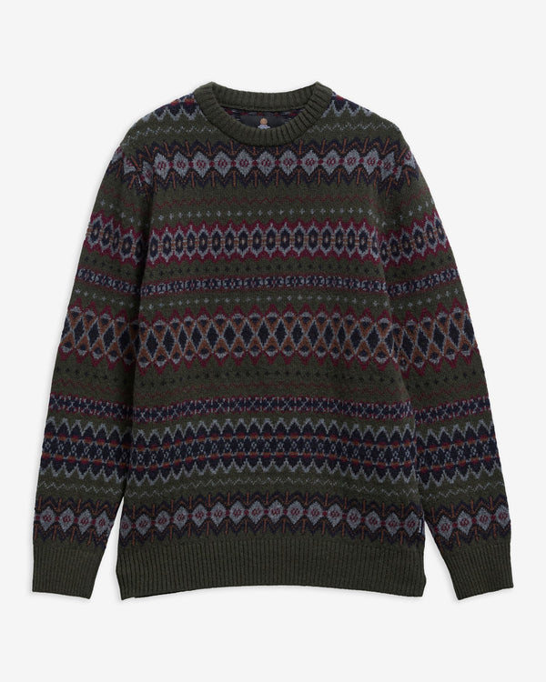 Barbour Care Fairisle Crew Neck