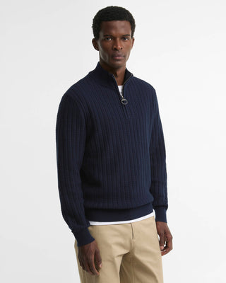 Barbour Herringbone Knitted Half Zip