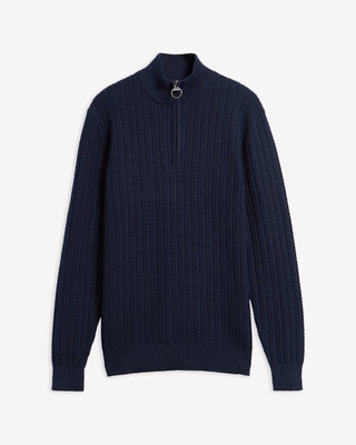 Barbour Herringbone Knitted Half Zip