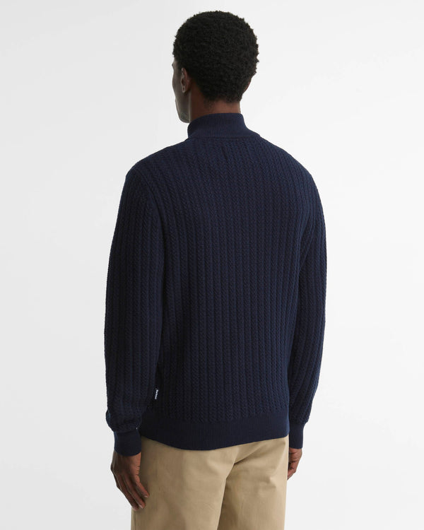 Barbour Herringbone Knitted Half Zip