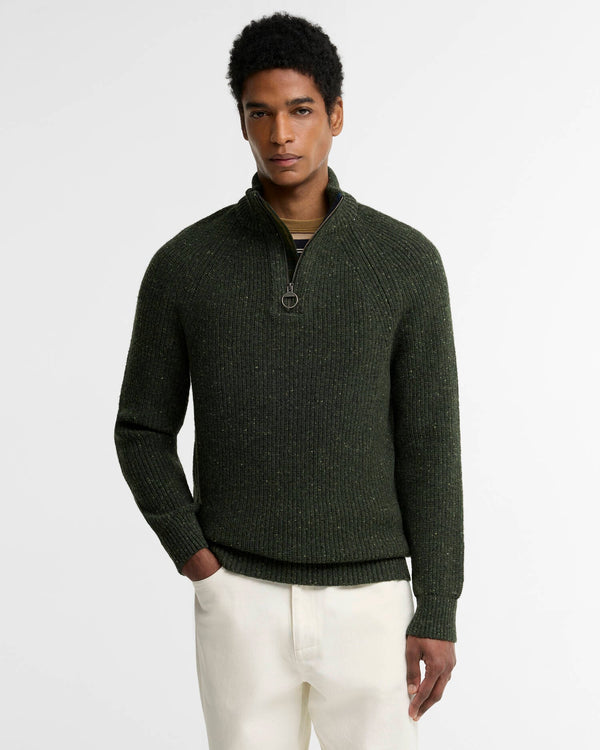 Barbour Essential Fleck Half Zip