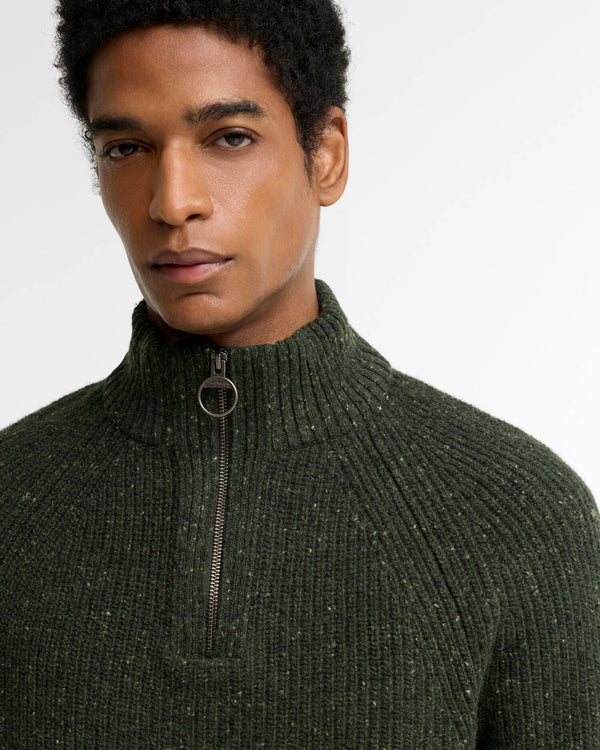 Barbour Essential Fleck Half Zip