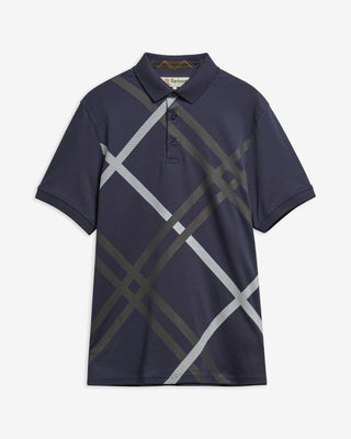 Barbour Tartan Bias Print Tailored Polo