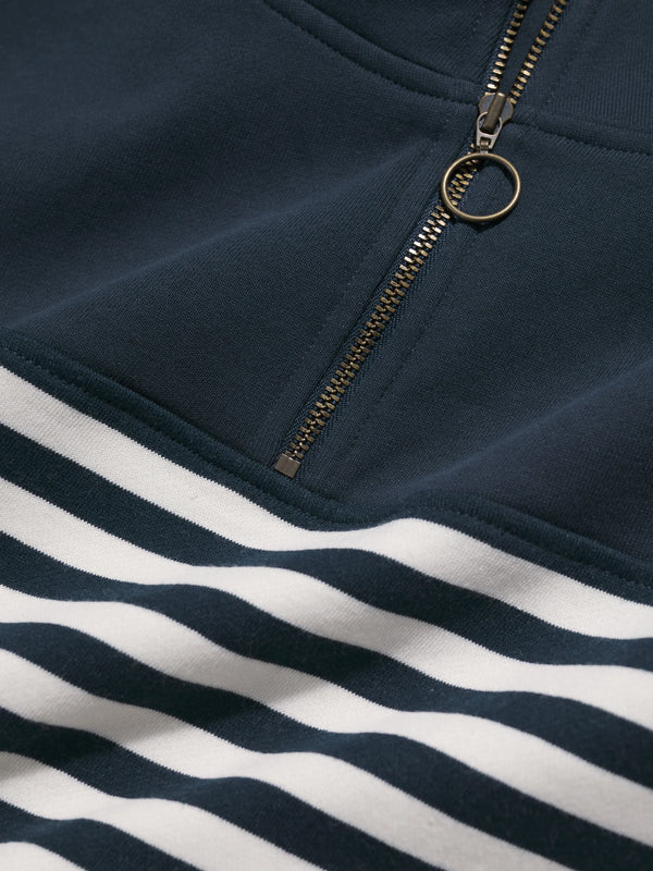 Seasalt 1/4 Zip Navigation Sweatshirt