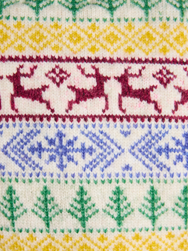 Joules Christmas Fair Isle Crew Neck Jumper