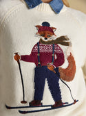 Joules Jonty Fox Cotton Rich Crew Neck Jumper